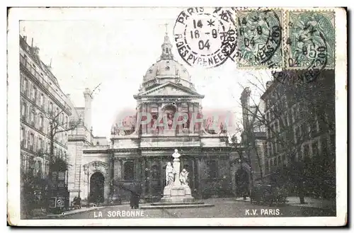 Cartes postales La Sorbonne K V Paris