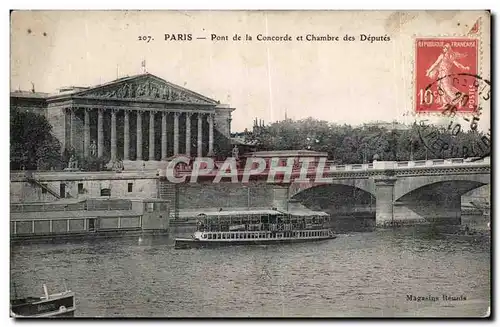 Cartes postales Paris Pont de la Concorde et Chambre des Deputes Peniche