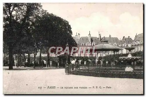 Cartes postales Paris Le Square Des Vosges P P C Paris