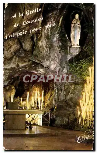 Cartes postales moderne Lourdes La Grotte Miraculeuse The Miraculous Grotto La Grotta Miraculosa De Wonderbarlijke Grot