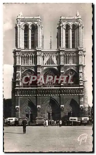 Cartes postales moderne Paris Et Ses Merveilles Facade de la cahtedrale Notre Dame