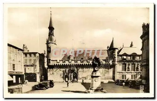 Moderne Karte La Rochelle Hotel de Ville et statue de Guiton