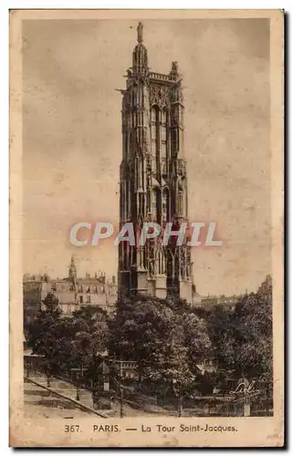 Cartes postales Paris La Tour Saint Jacques