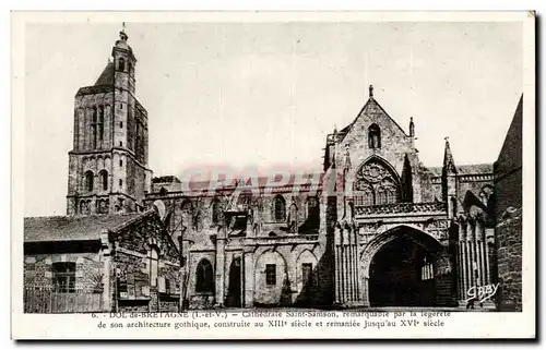 Ansichtskarte AK Dol de Bretagne Cathedrale Saint Samson