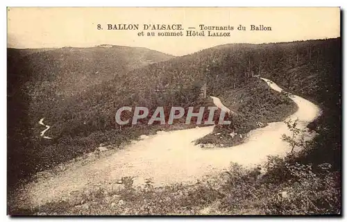 Cartes postales Ballon D Alsace Tournants du Ballon et su sommet Hotel Lalloz