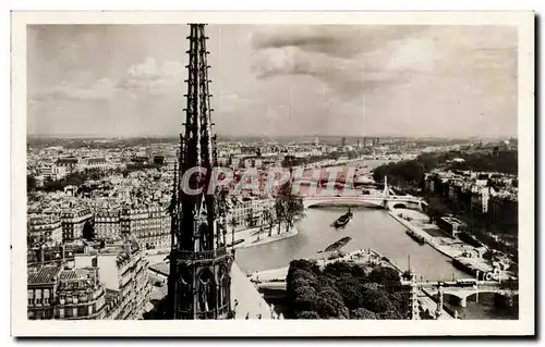 Ansichtskarte AK Paris En Flanant Vue panoramique prise de Notre Dame