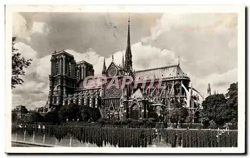 Cartes postales Paris En Flanant Notre Dame et le Square de l Archeveche