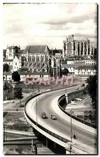 Ansichtskarte AK Beauvais Le Pont de Paris La Cathedrale L Eglise St Etienne