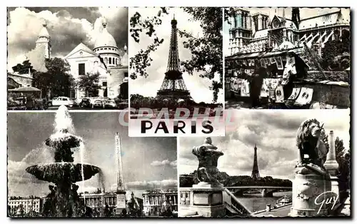 Cartes postales Paris L eglise Saint Pierre Tour Eiffel Notre Dame Lion Concorde Sacre Coeur montmartre