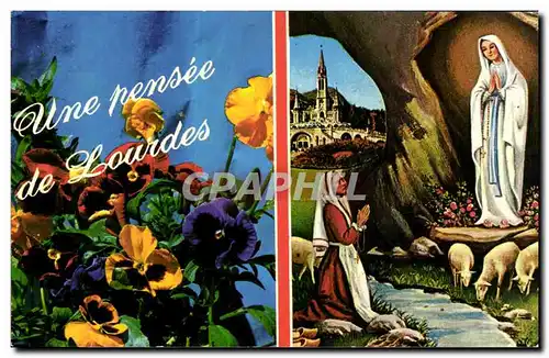 Cartes postales moderne Une Pensee de Lourdes