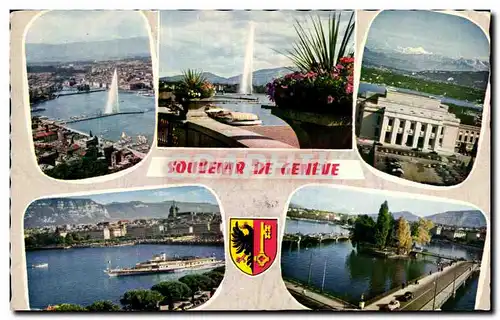 Cartes postales Souvenir De Geneve