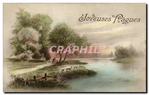 Cartes postales Fantaisie Fleurs Paques Easter