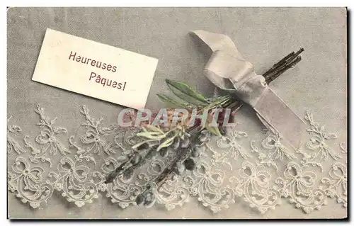 Cartes postales Fantaisie Fleurs Paques Eastet