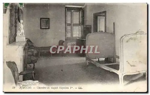 Ansichtskarte AK Ajaccio Maison de Napoleon 1er Chambre ou naquit Napoleon