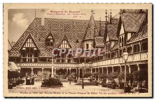 Cartes postales Beaune Cour d honneur de l hotel Dieu