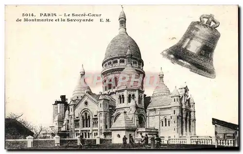 Ansichtskarte AK Paris Le Sacre Coeur de Montmartre et la Savoyarde