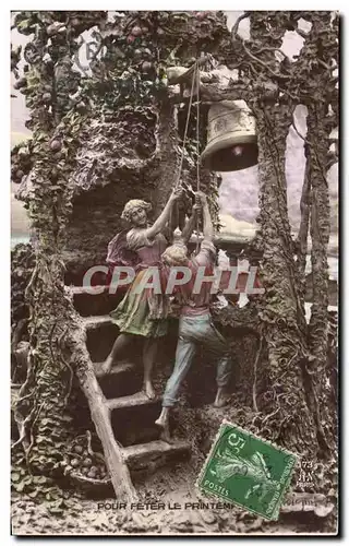Cartes postales Pour Feter Le Printemps Fantaisie Cloche