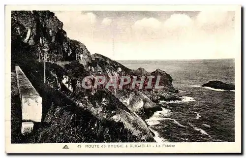 Cartes postales Route de Bougie a Djidjelli La Falaise Algerie