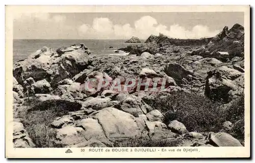 Cartes postales Route de Bougie a Djidjelli En vue de Djidjelli Algerie