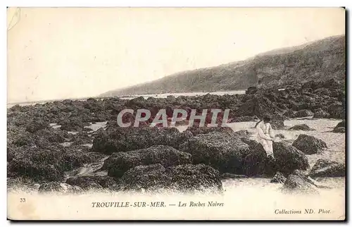 Ansichtskarte AK trouville Sur Mer Les Roches Noires