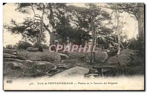 Ansichtskarte AK Foret de Fontainebleau Plateau de la Caverne des Brigands