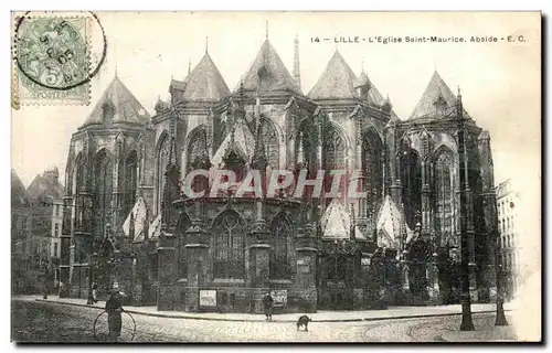 Cartes postales Lille L Eglise Saint Maurice Abside