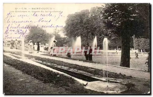 Cartes postales Saint Cloud Les Goulottes et bassin du fer a cheval