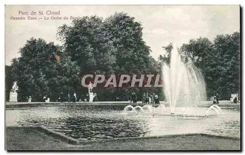 Ansichtskarte AK Parc de Saint Cloud Grandes Eaux La Gerbe du Bassin des