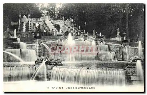 Ansichtskarte AK Saint Cloud Jeux des grandes Eaux