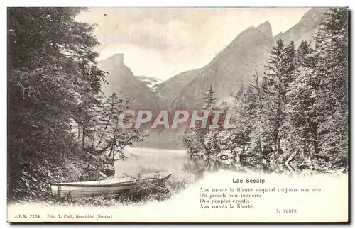 Cartes postales Lac Seealp Suisse