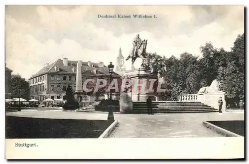 Cartes postales Denkmal Kaiser Wilhelms Stuttgart