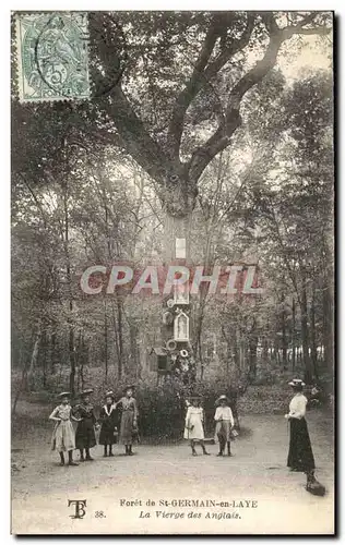 Cartes postales Foret de St Germain en Laye La Vierge des Anglais Enfants