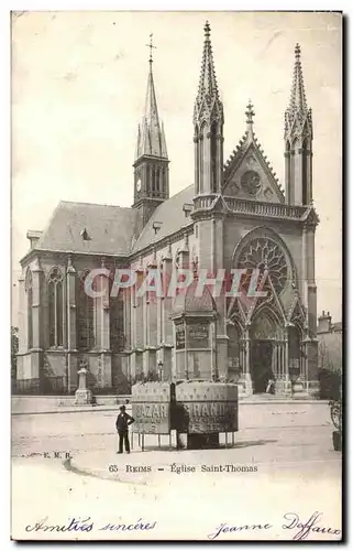 Ansichtskarte AK Reims Eglise Saint Thomas