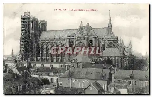 Cartes postales Reims La Cathedrale (Cote Sud)