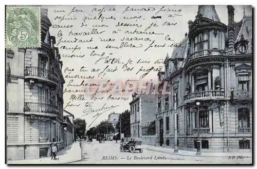 Cartes postales Reims Le Boulevard Lundy