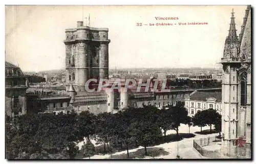 Ansichtskarte AK Vincennes Le Chateau Vue Interieure