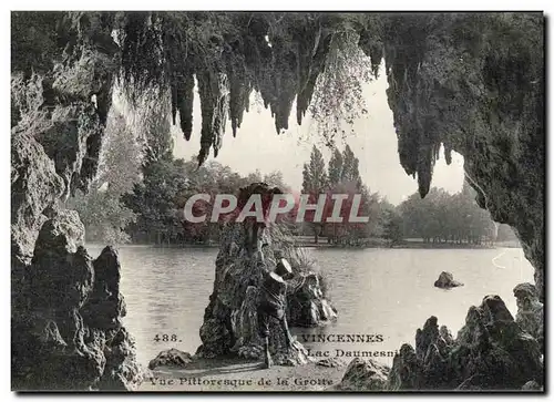 Cartes postales Vincennes Lac Daumesnil Vue Pittoresque de la Grotte