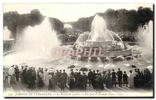 Cartes postales Jardins De Versailles Le Bassin de Latone Un Jour de Grandes Eaux