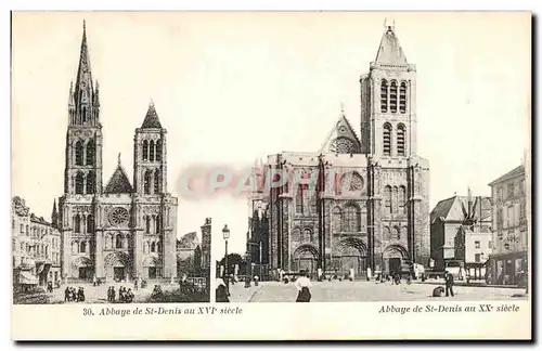 Cartes postales Abbaye de St Denis au XVI siecle