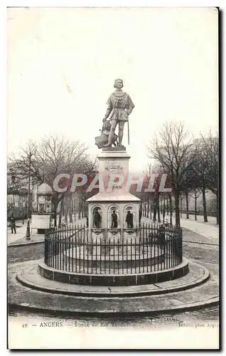 Cartes postales Angers Statue du Roi Rene