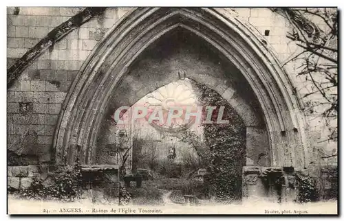 Ansichtskarte AK Angers Ruines de I Eglise Toussaint