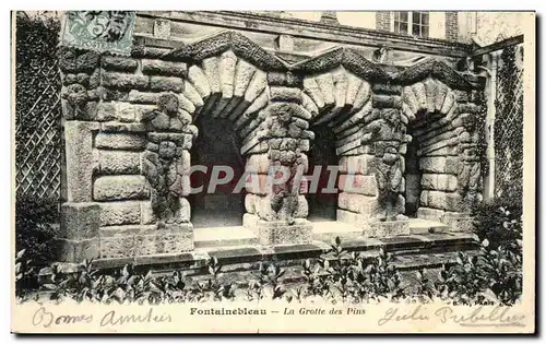 Ansichtskarte AK Fontainebleau La Grotte des Pins