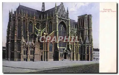 Cartes postales Ostende L Eglise St Pierre