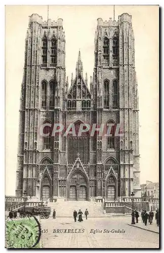 Cartes postales Bruxelles Eglise Ste Gudule