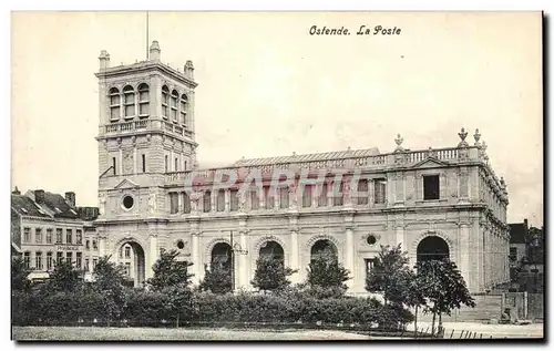 Cartes postales Ostende La Poste