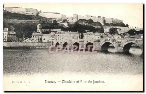 Cartes postales Namur La Citadelle et Pont de Jambes