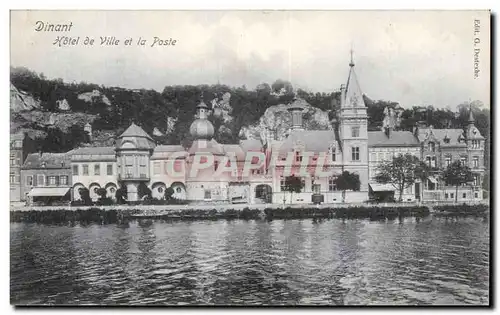 Cartes postales Dinant Hotel de Ville et la Poste