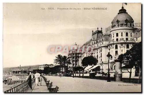 Cartes postales Nice Promenade des Anglais Hotel Negresco