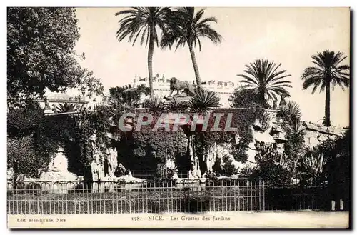 Cartes postales Nice Les Grottes des Jardins