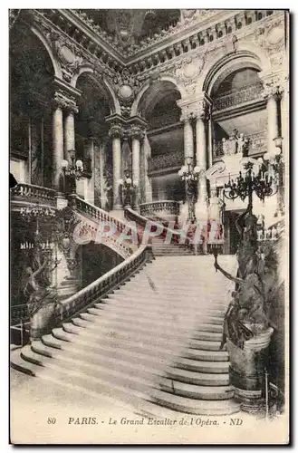 Ansichtskarte AK Paris Le Grand Escalier de I Opera